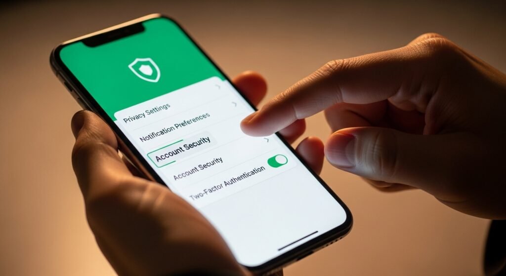보안이 강화된 모바일 앱을 설치하고 설정을 조정하는 사용자