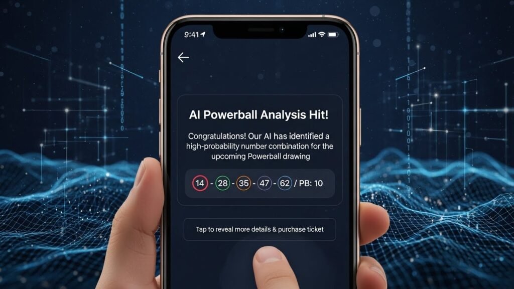 스마트폰 알림창에 뜬 AI파워볼 분석 적중 메시지